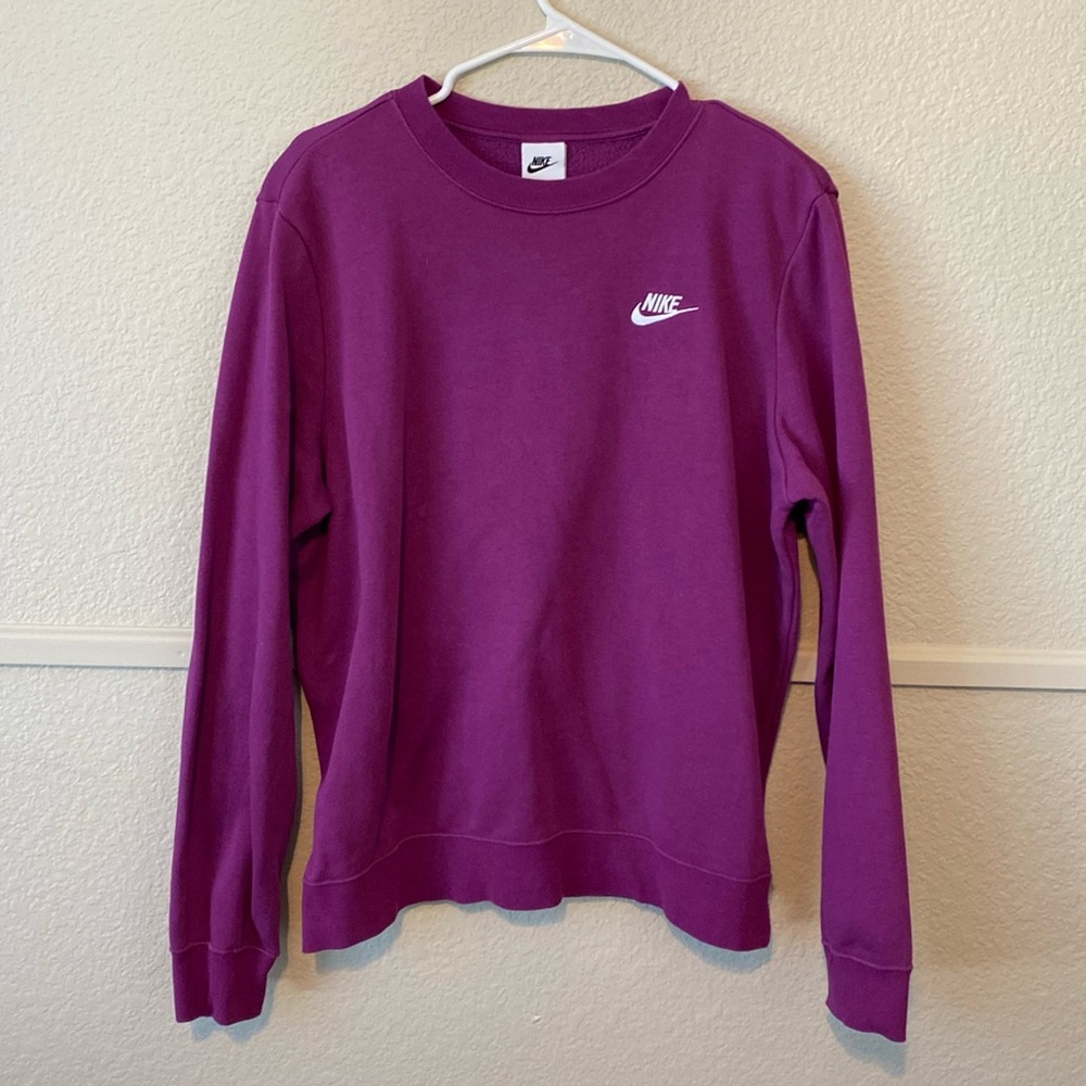 Nike sweatshirt size large purple never dried